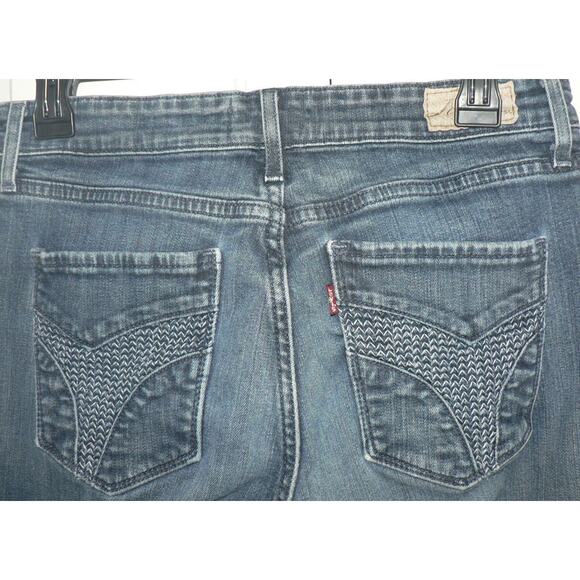 Levi s Women's Demi Curve Classic Boot Cut Blue Jeans Size 10 - Picture 4 of 4